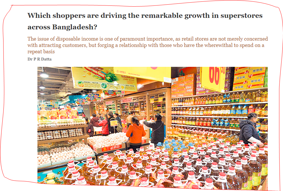 Which shoppers are driving the remarkable growth in superstores across Bangladesh by Daily Independent, Bangladesh