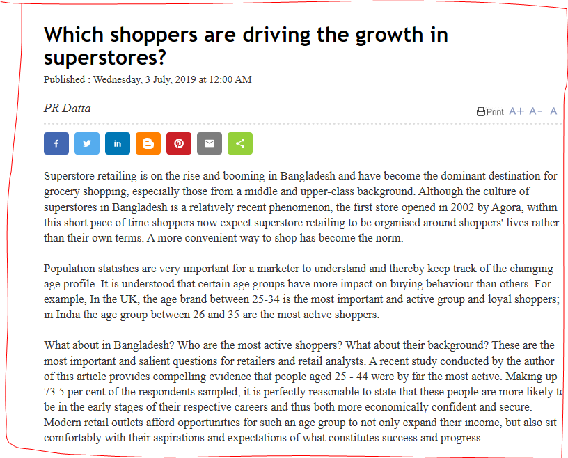 Which shoppers are driving the growth in superstores? by The Daily Observer, Bangladesh