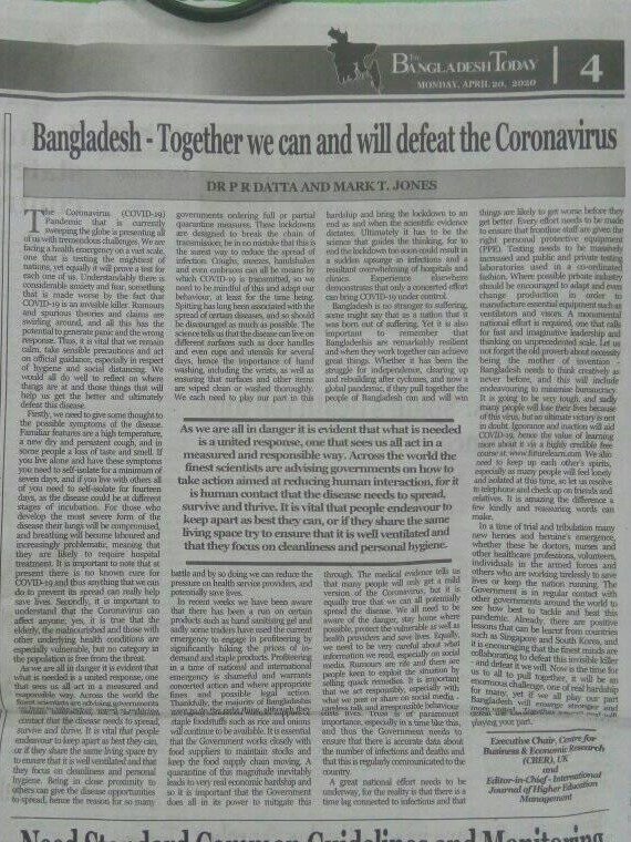 Bangladesh-Together we will defeat Corona-virus by The Bangladesh Today