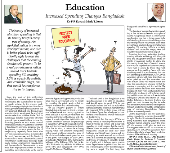 Education: Increased spending changes Bangladesh by daily New nation