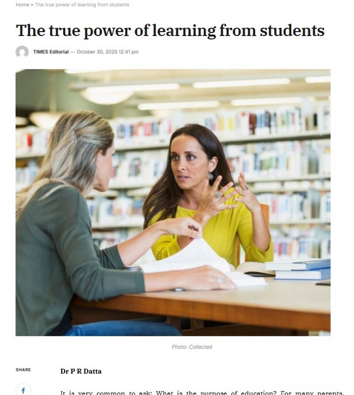 Daily Times of bangladesh by The True power of learning from students
