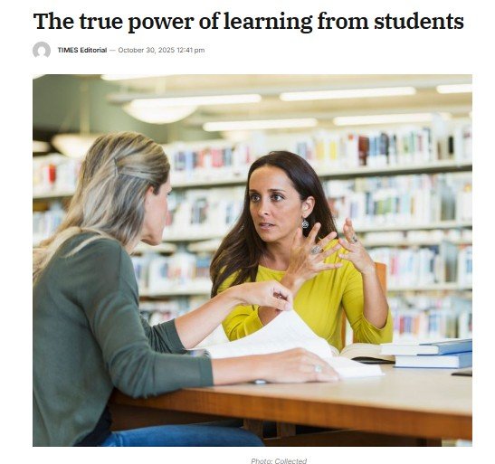 Daily Times of Bangladesh by The True power of learning from students