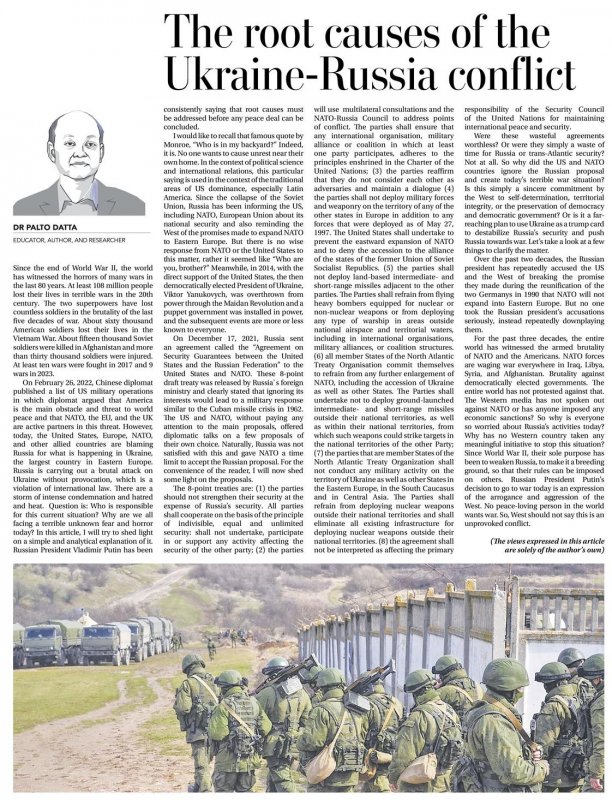Daily Times of Bangladesh by The Root causes of the Ukraine-Russia conflict
