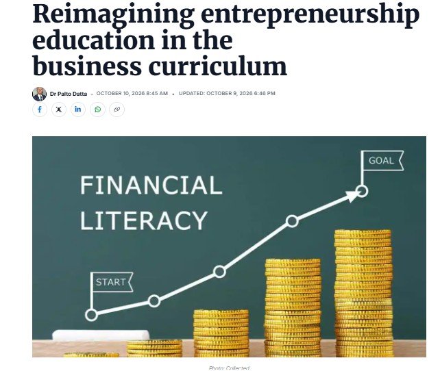 Daily Times of Bangladesh by Reimagining Entrepreneurship Education in the Business Curriculum