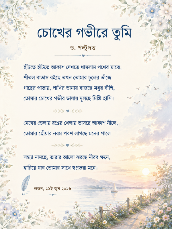 চোখের গভীরে তুমি by ড. পল্টু দত্ত